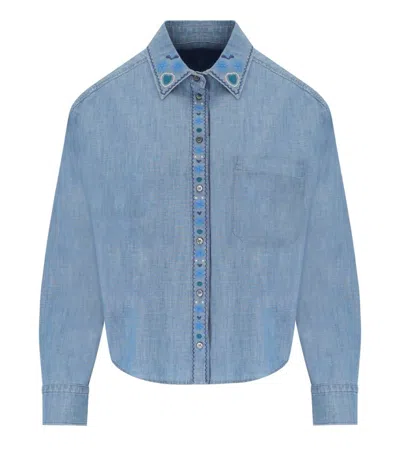 Max Mara Musette Light Blue Shirt In Blue