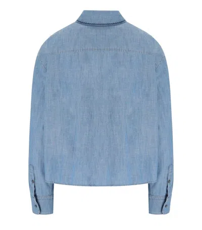 Max Mara Musette Light Blue Shirt In Blue