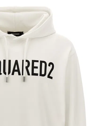 Dsquared2 Dsquared White Cotton Sweatshirt In White