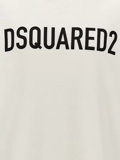 Dsquared2 Dsquared White Cotton Sweatshirt In White