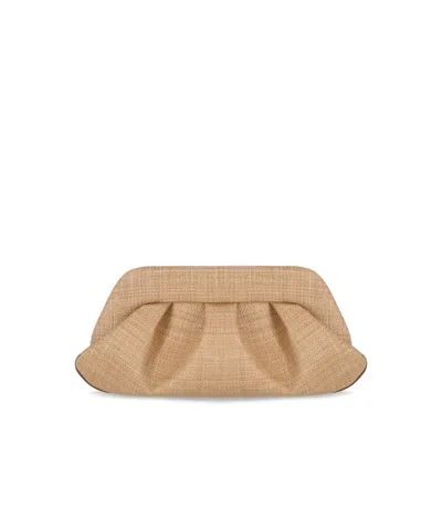 Themoirè Fringed Raffia Clutch Bag