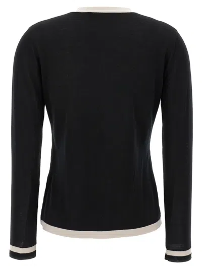 Max Mara V-neck Button-down Sweater With Contrasting Trim