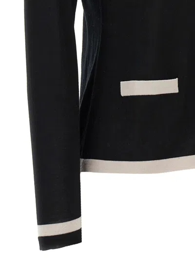 Max Mara V-neck Button-down Sweater With Contrasting Trim