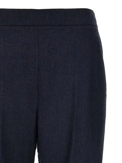 Stella Mccartney Black Wool Joggers With Elastic Waistband