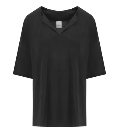 Max Mara Beachwear Rigel Black Blouse In Black
