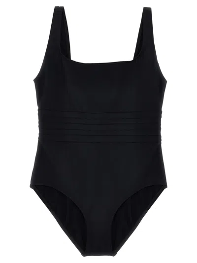 Eres Ribbed Scoop Neckline Wide Straps Swimsuit