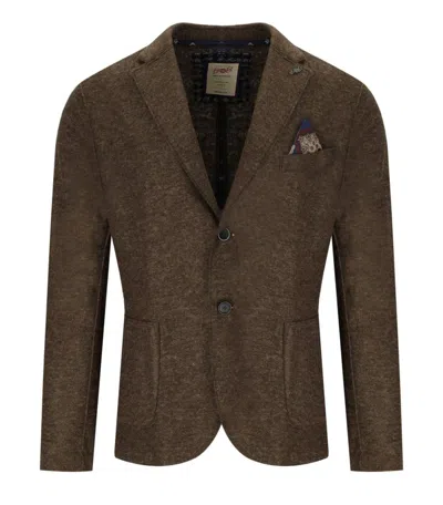 Bob Dover Brown Single-breasted Jacket