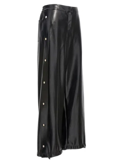Stella Mccartney Alter Mat Leather-effect Wide Leg Trousers