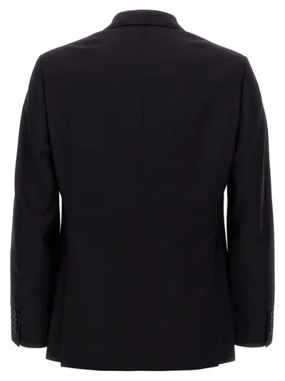 Brioni 'trevi' Suit Featuring Back Pockets In Black