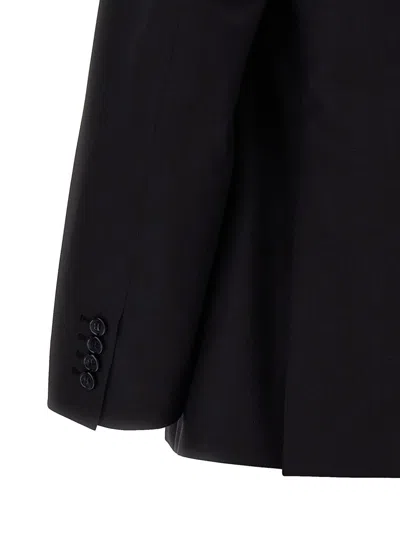 Brioni 'trevi' Suit Featuring Back Pockets In Black