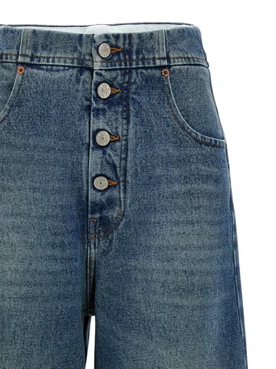 Mm6 Maison Margiela Mm6 By Maison Margiela High-waisted Denim Jeans With Wide Leg