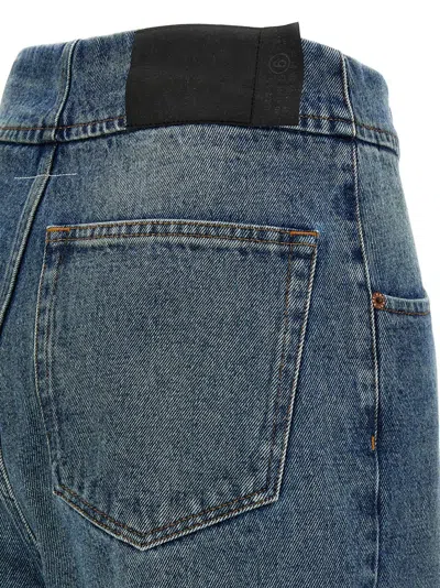 Mm6 Maison Margiela Mm6 By Maison Margiela High-waisted Denim Jeans With Wide Leg