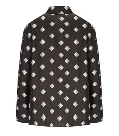Max Mara Zelig Brown Shirt In Black