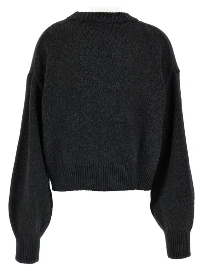Rotate Birger Christensen Knit Crewneck' Sweater In Black
