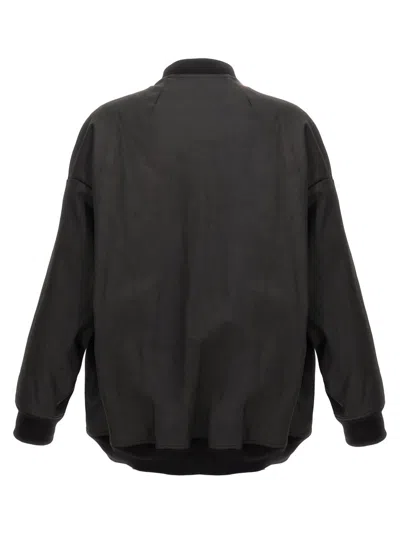 Rick Owens Bomber With Zip In Black