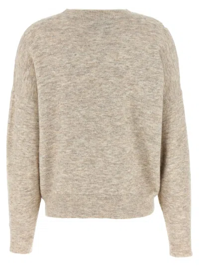 Isabel Marant 'kingston' Crew Neck Sweater In Neutral