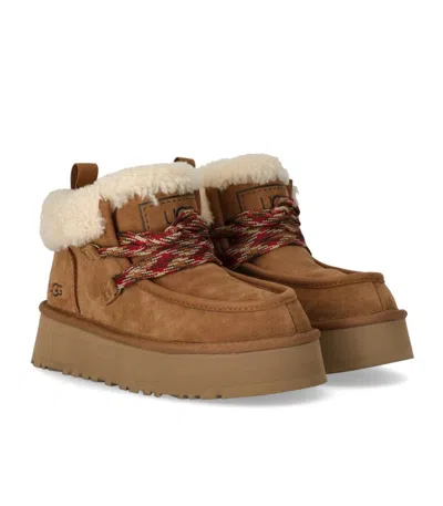 Ugg Funkarra Cabin Cuff Chestnut Ankle Boot In Brown