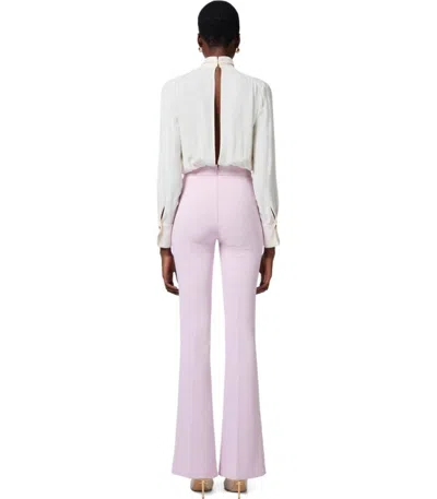 Elisabetta Franchi Burro Quarzo Georgette Jumpsuit In Pink