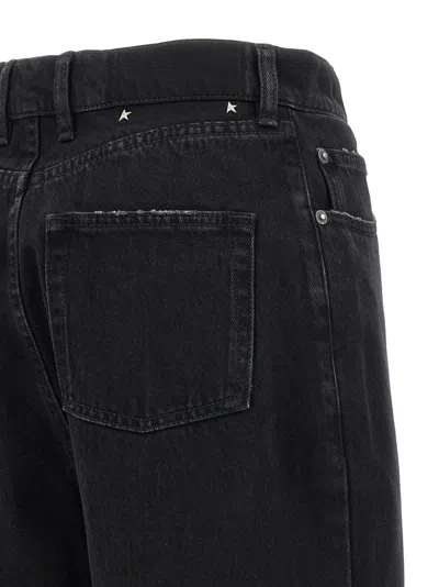 Golden Goose Relaxed-fit Washed Denim Pants With Rolled Cuffs