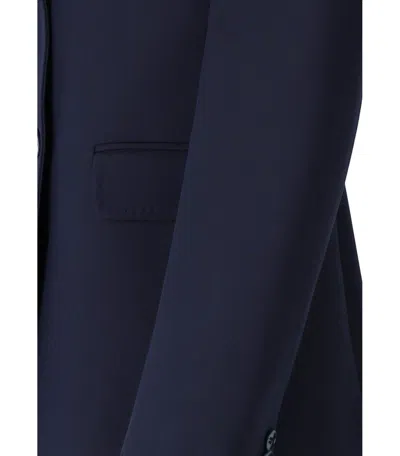 Max Mara Uva Blue Single-breasted Blazer In Blue