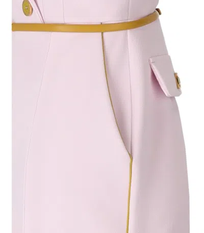 Elisabetta Franchi Jumpsuit With Shoulder Pads And Leather Belt