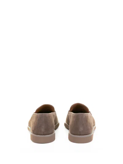 Doucal's Cocoa Suede Moccasin In Brown