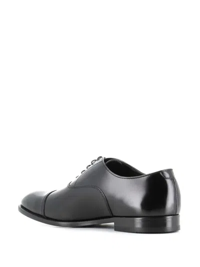 Doucal's Black Leather Oxford