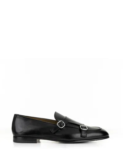 Doucal's Double Buckle Leather Moccasin