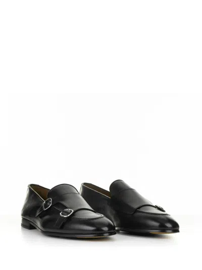 Doucal's Double Buckle Leather Moccasin