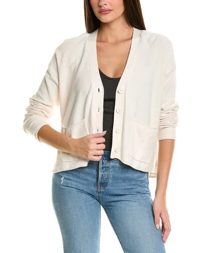 Splendid Michelle Silk-blend Cardigan In White
