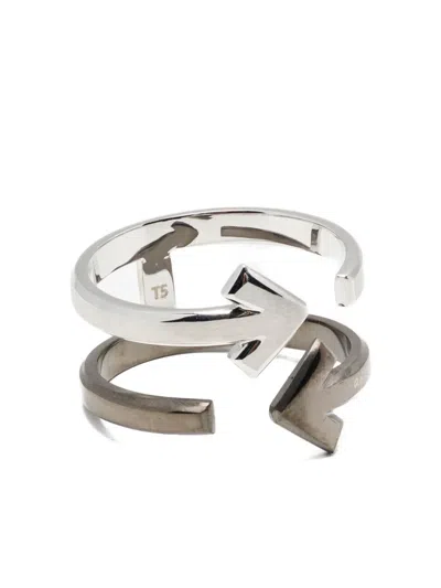 Agnès B. Double-arrow Ring