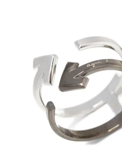 Agnès B. Double-arrow Ring