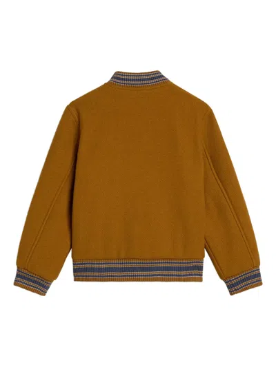 Golden Goose Journey Patch-embellished Bomber Jacket In Brown
