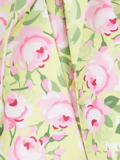 Mama Luma Rose-print Pleated Dress In Multi