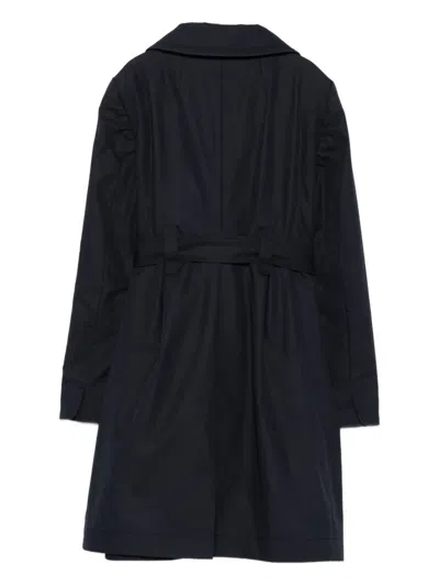 Pre-owned Miu Miu 2010s Double-breasted Belted Coat In Blue