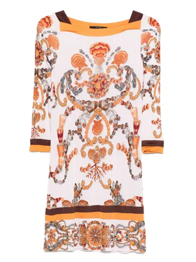 Pre-owned Gucci 2000s Seashell-print Mini Dress