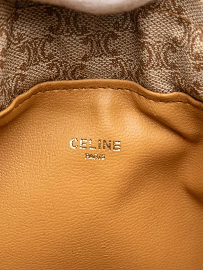 Pre-owned Celine 2007 Macadam Canvas Pouch In Brown