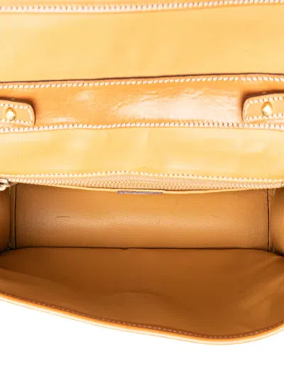 Pre-owned Celine 2008 Macadam Coated Canvas Crossbody Bag In Brown