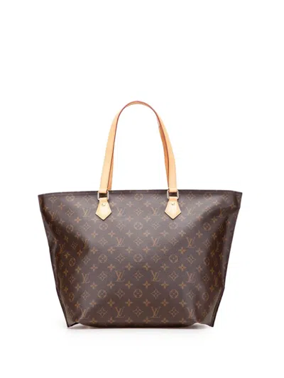Pre-owned Louis Vuitton 2019 Monogram All-in Pm Tote Bag In Brown