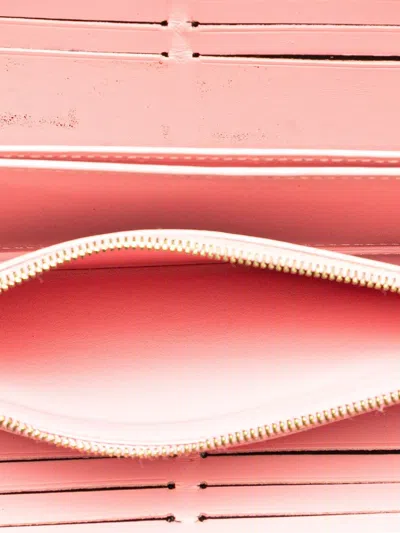 Pre-owned Louis Vuitton 2018 Monogram Vernis Valentines Day Zippy Wallet Long Wallets In Pink