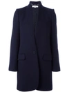 Stella Mccartney Bryce Wool Melton Coat In Blue