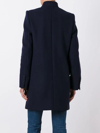 Shop Stella Mccartney 'bryce' Coat In Blue