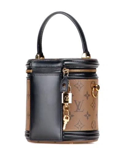 Pre-owned Louis Vuitton 2021-2025 Monogram Reverse Cannes Vanity Bag In Brown
