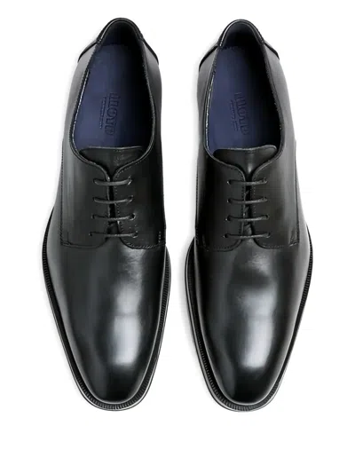 Lloyd Gideon Leather Derby Shoes In Black