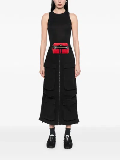 Pre-owned Gucci 2016-2025 Small Suede Ophidia Belt Bag In Black