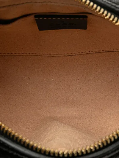 Pre-owned Gucci 2016-2025 Small Suede Ophidia Belt Bag In Black
