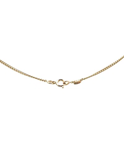 Pre-owned Chanel 2006 Gold Plated Enamel Cc Pendant Necklace Costume Necklace