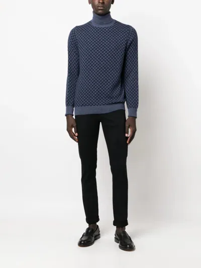 Drumohr Biscottino Cashmere Jumper In Blue