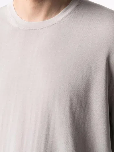 Drumohr Cotton Crew Neck Sweater In Gray