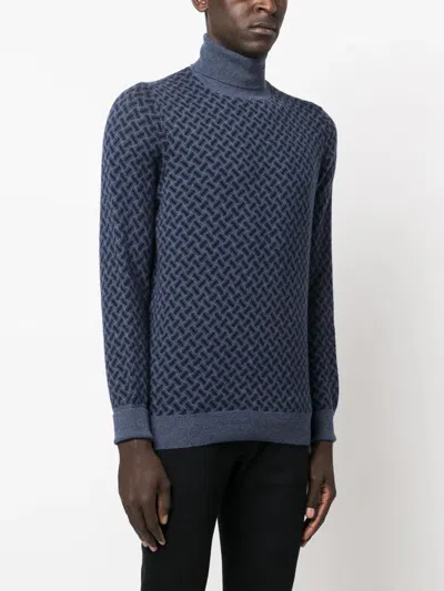 Drumohr Biscottino Cashmere Jumper In Blue